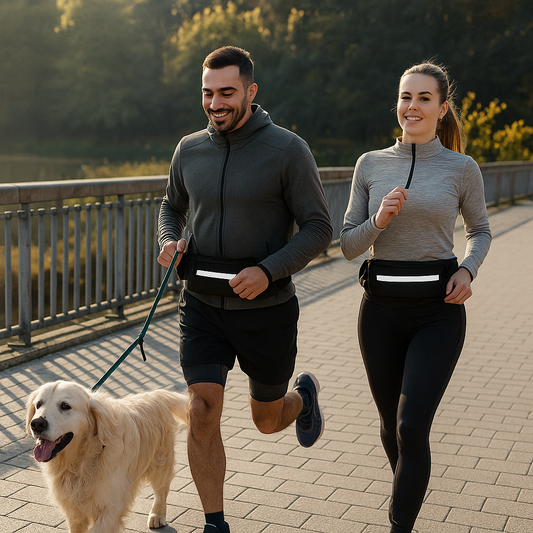 Laisse mains libres avec ceinture