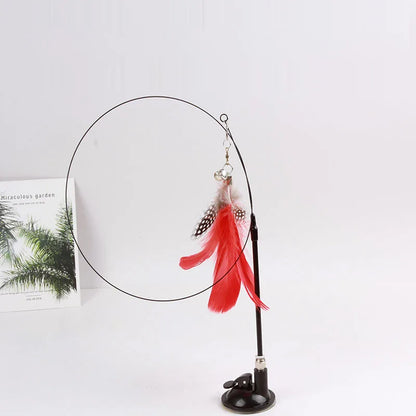 Jouet interactif plume pour chat